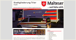 Desktop Screenshot of malteser-trier.org